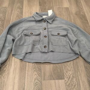 Shop Neighbor Women’s Cropped Blue Sweater Size S